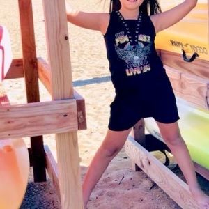 Girls Lace Up Rock Dress- art class size 6/6x